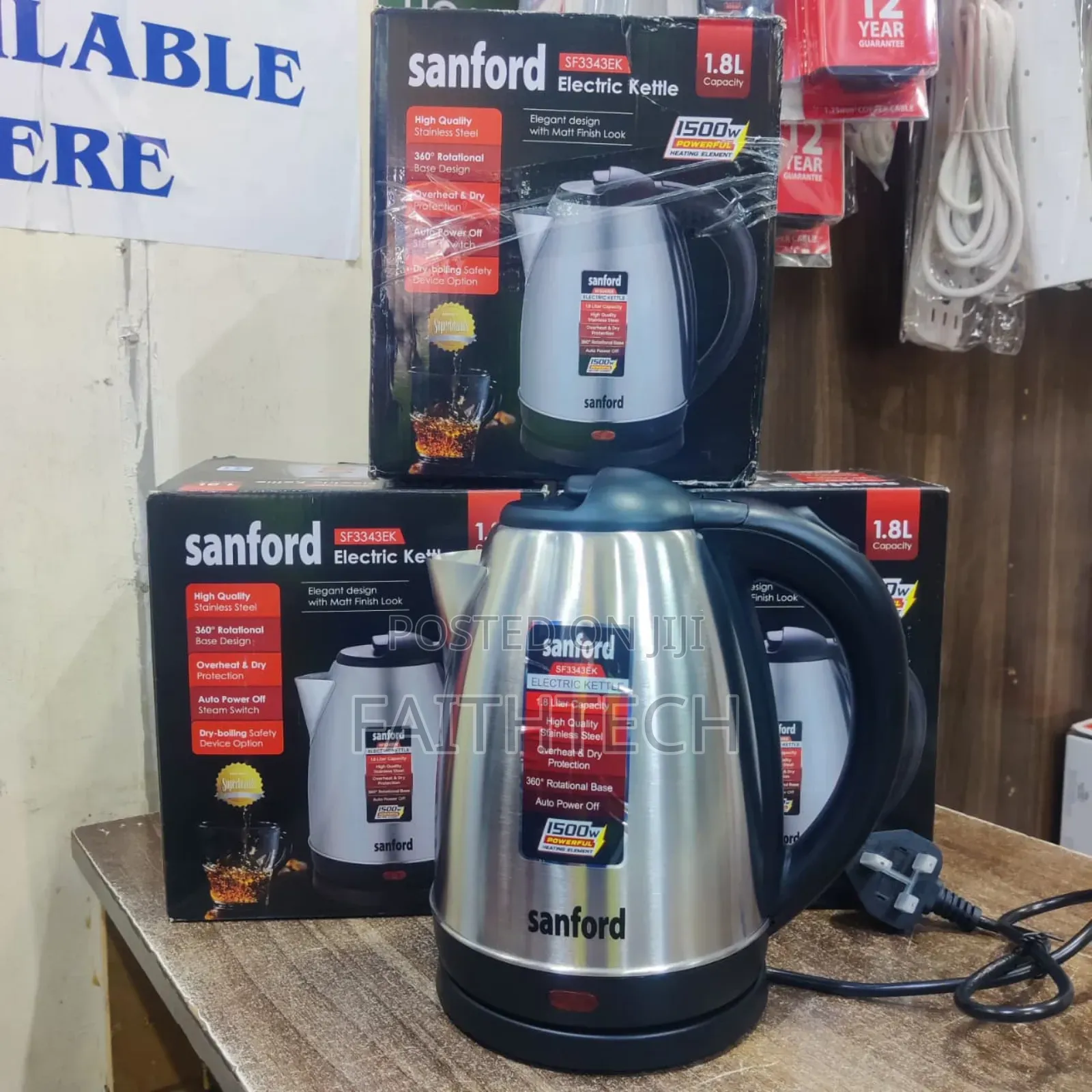 *Sanford Stainless Steel Kettle 1.8l