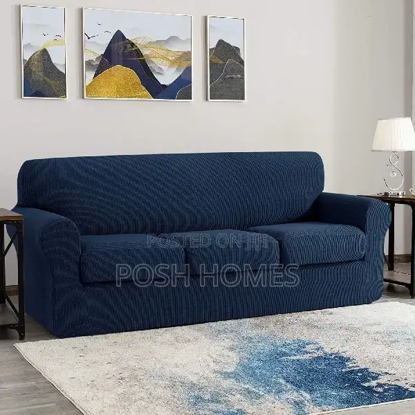 Blue Sofa Covers With Cushion Pillows Sofa Covers