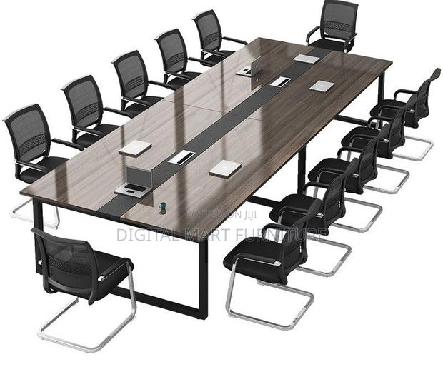 Brown 240cm Meeting Boardroom Table - thumbnail 2