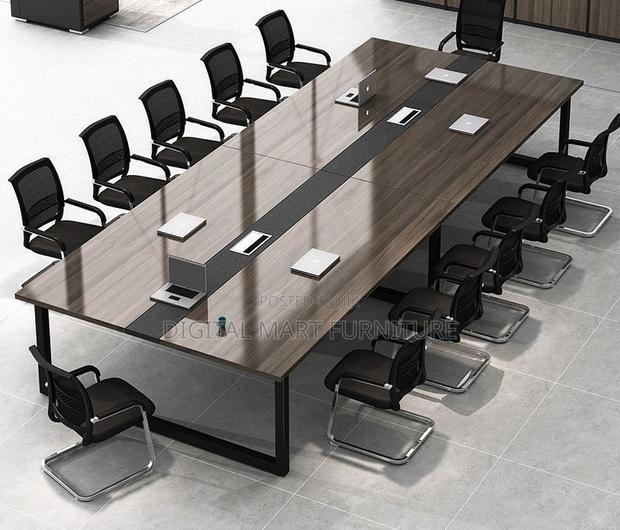 Brown 240cm Meeting Boardroom Table - thumbnail 7