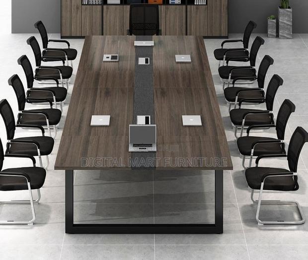Brown 240cm Meeting Boardroom Table - thumbnail 8