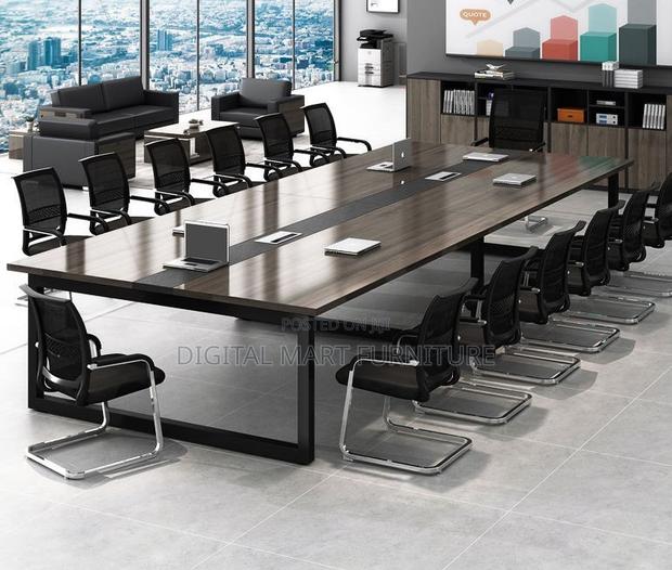 Brown 240cm Meeting Boardroom Table - thumbnail 10