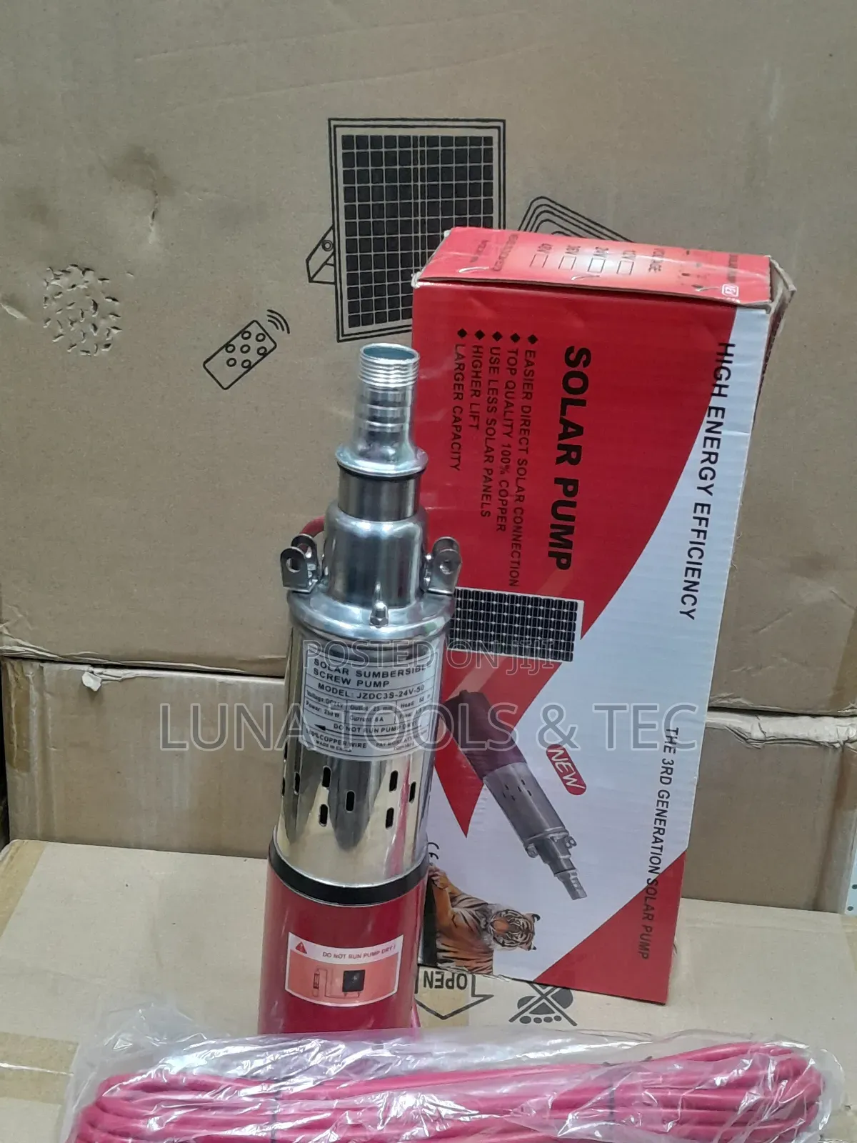 Dc24v 50m Head Solar Submersible Pump 250w
