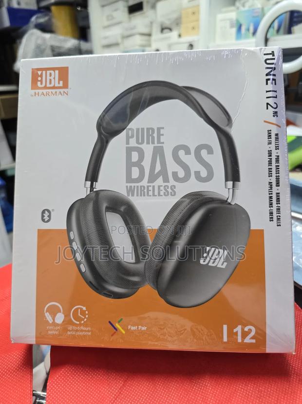 I12 Wireless Over-Ear Noise-Cancelling Headphones