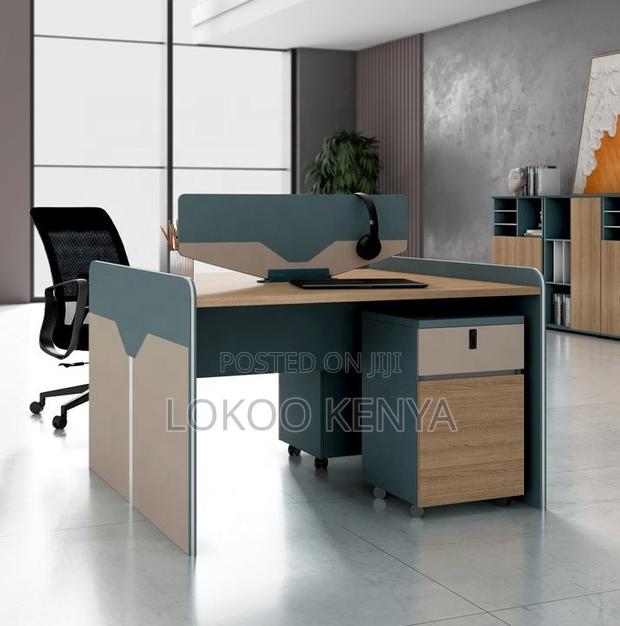 Workstation; Vanity Imported 2 Person Home Office Workstation