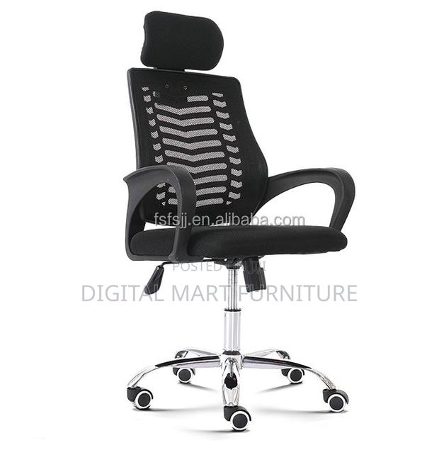 Black Soft Seat Chair With Headrest - thumbnail 2