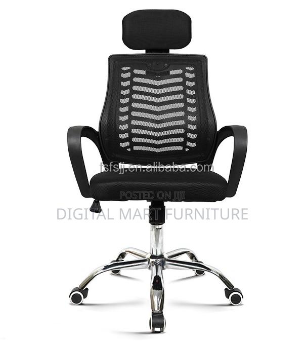 Black Soft Seat Chair With Headrest - thumbnail 4