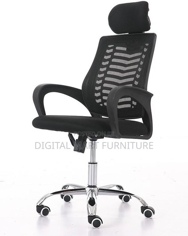 Black Soft Seat Chair With Headrest - thumbnail 7