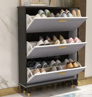 Home Shoe Rack; Wood Shoe Storage Rack for Hallway or Entryway