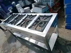 Commercial Three Burner Gas Cooker - thumbnail 2