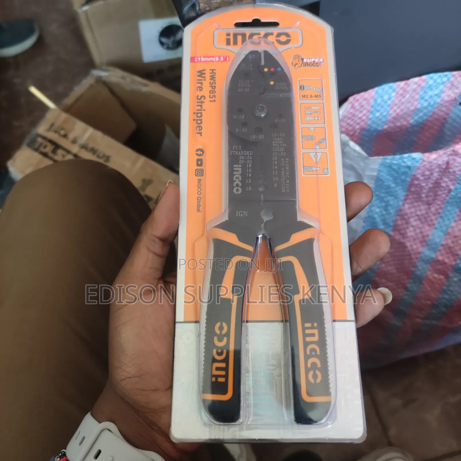 Wire Stripper Ingco Cable Stripping Pliers Electrical Telecom Pliers