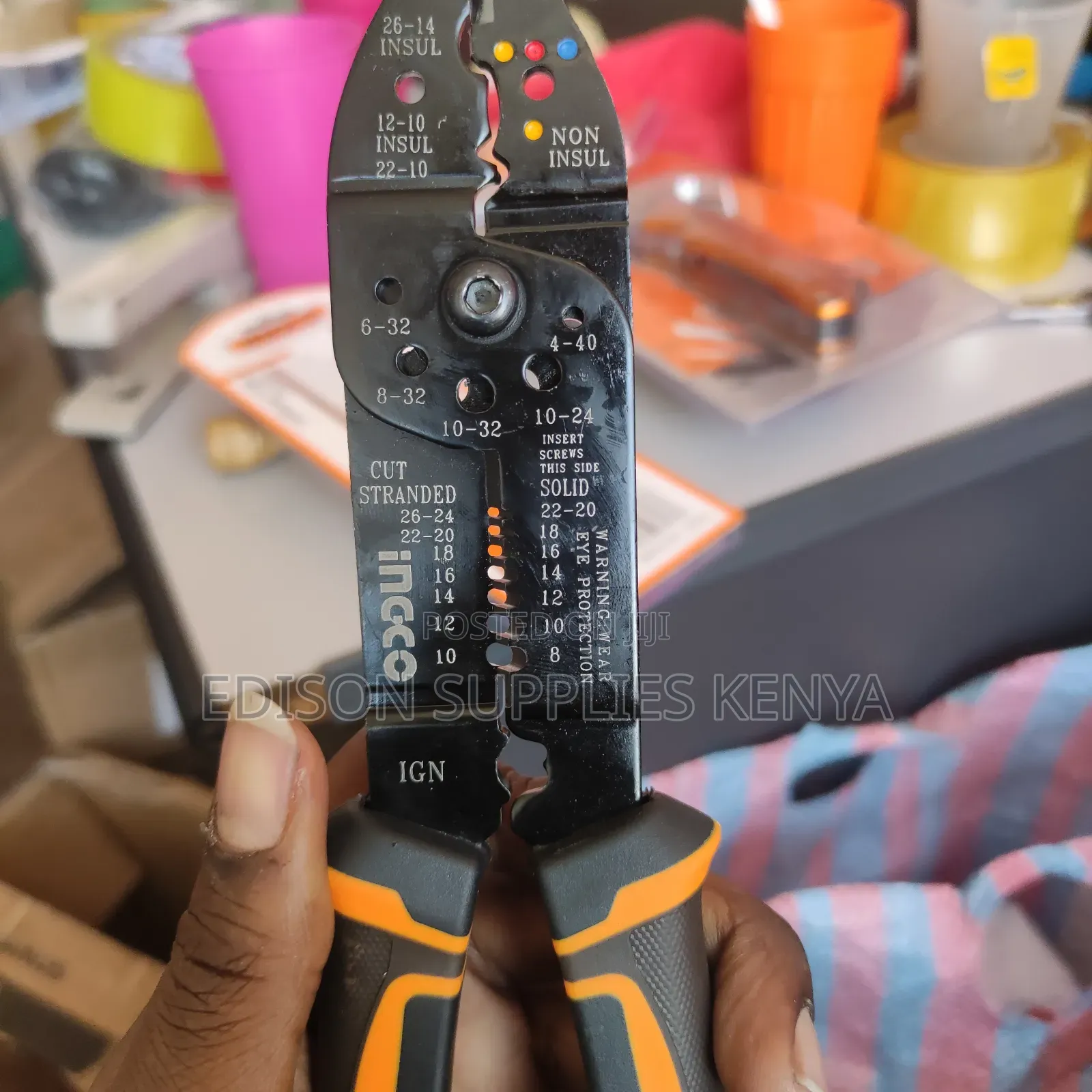 Wire Stripper Ingco Cable Stripping Pliers Electrical Telecom Pliers