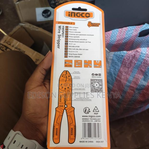 Wire Stripper Ingco Wire Stripping Pliers Electrical Telecom Pliers - thumbnail 6