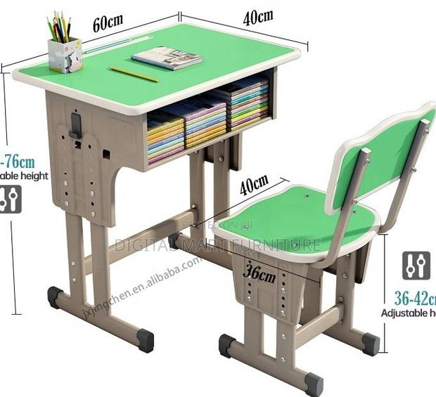 Brown Children Study Class Desk and Chair - thumbnail 4