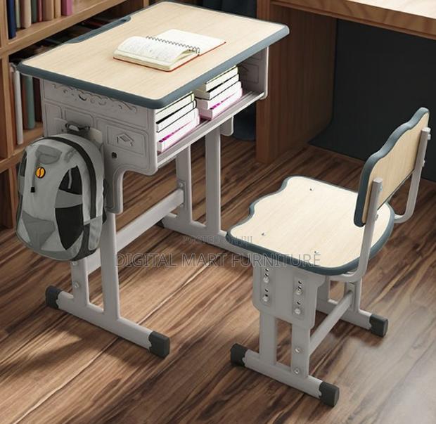 Brown Children Study Class Desk and Chair - thumbnail 9