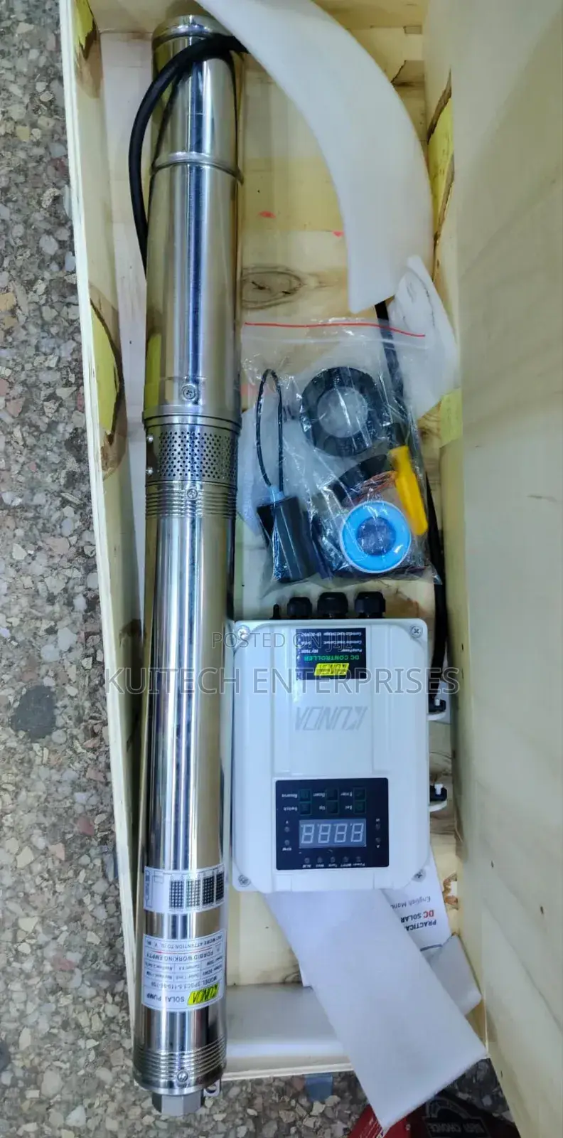 750w Solar Submersible Pump 110m With 1" Outlet