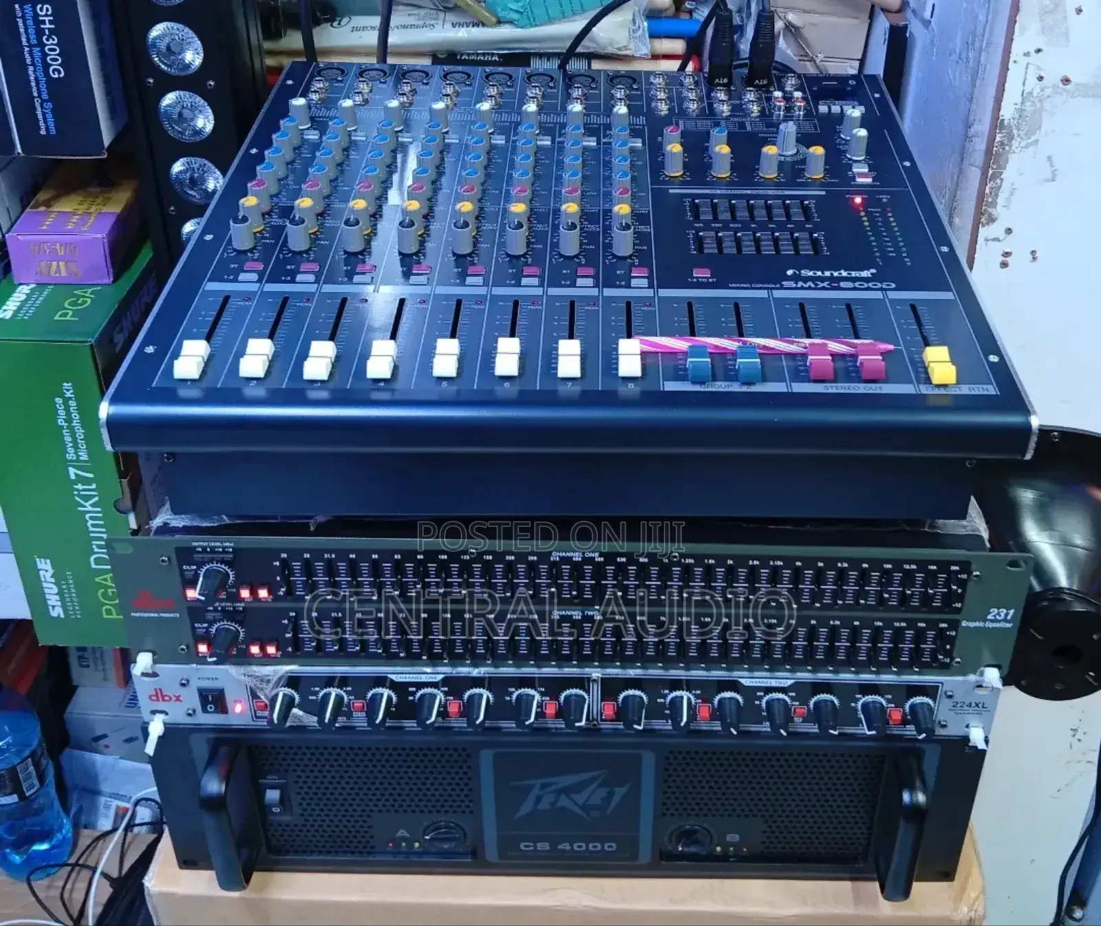 Pa System:-Cs4000 Power Amp DBX Crossovers DBX Equalizer SMX 800d N