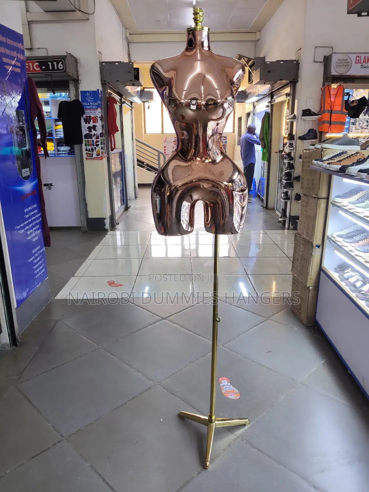 Gold Realistic BBL Mannequin