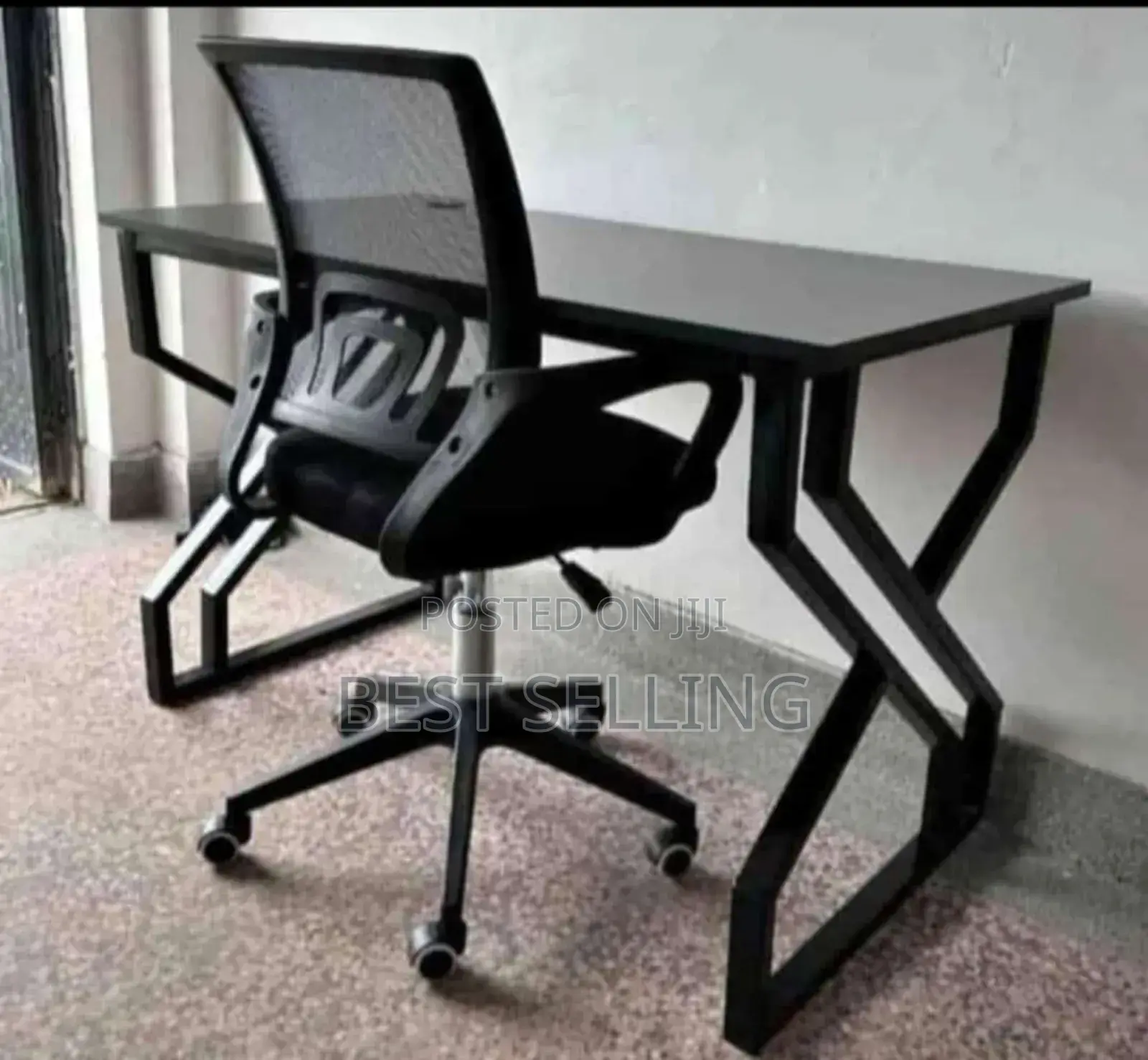 Metallic Stand Table and Chair