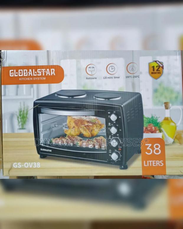 38 Litres Globalstar Oven With Rotisserie and Double Hot Plate