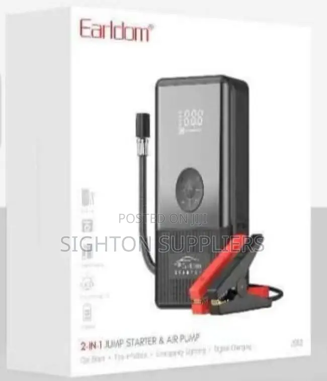 2 in 1 Jump Starter and Inflation Pump