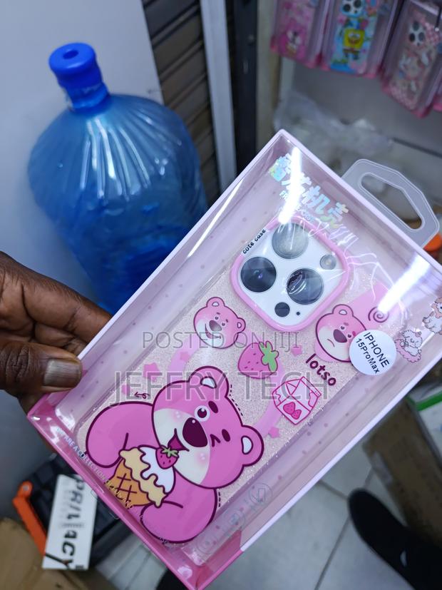 Reaser iPhone 15 Pro Max Cartoon Lotso Bear Disney Magsafe Case - thumbnail 3