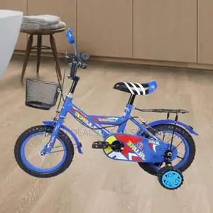 12 Inch Kids Bike Fun Safe Cartoon Bike With Basket Comfy Seat