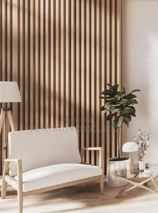 Natural-Wood Fluted Panel