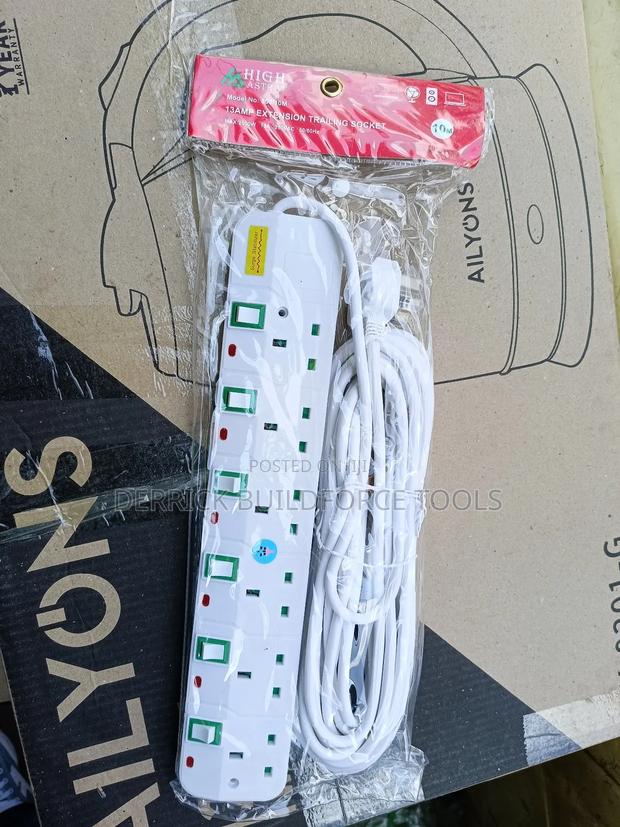 6way Quality Surge Protector 10m Extension - thumbnail 3