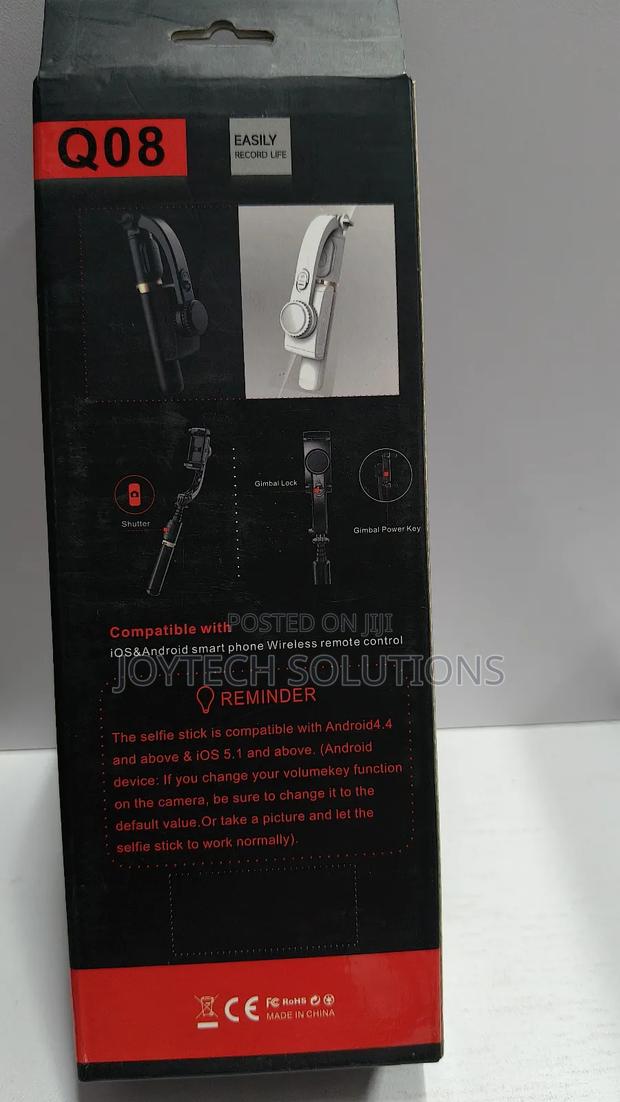 Q08 Adjustable Selfie Gimbal Tripod Stand - thumbnail 2