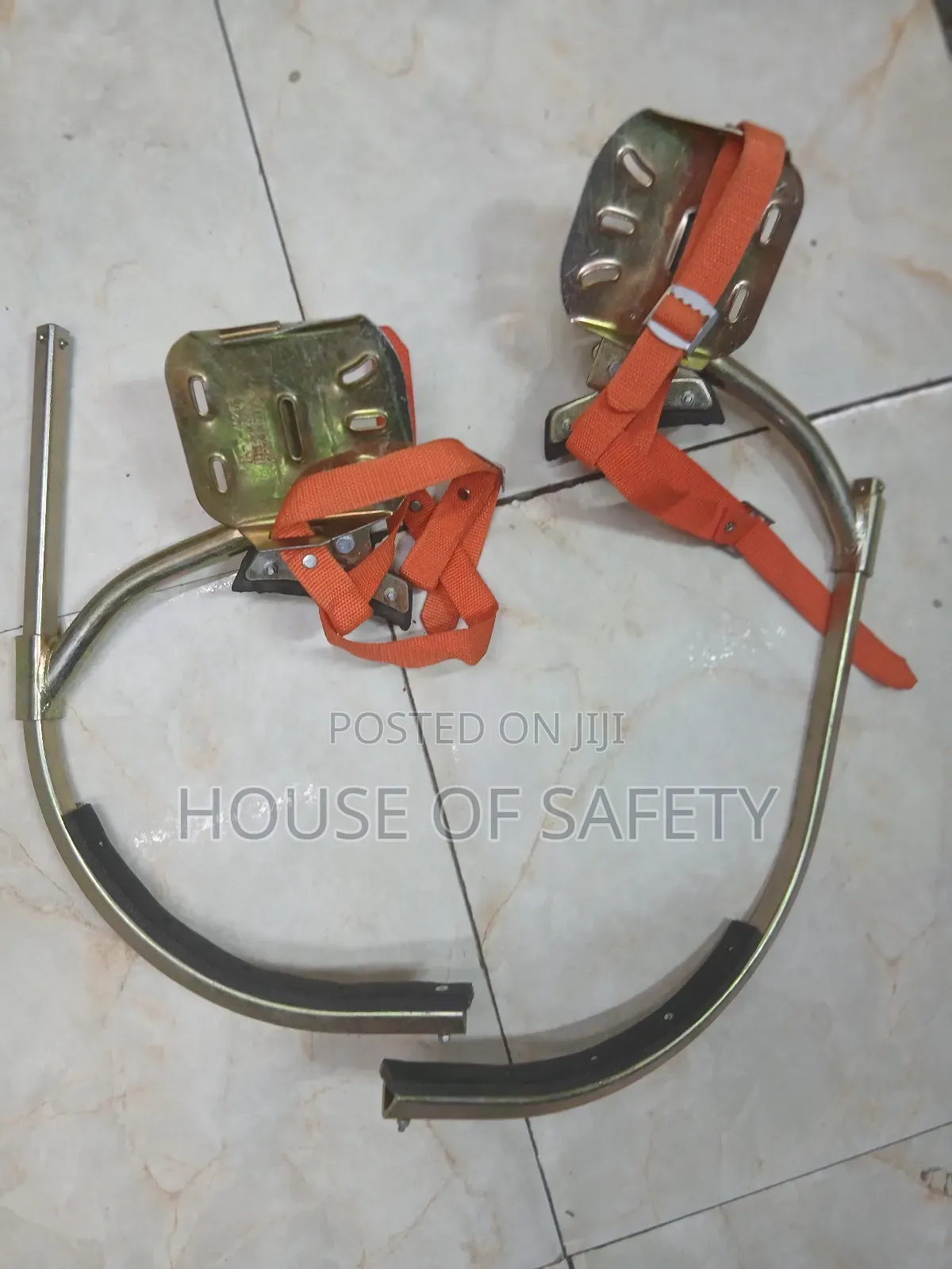 Red Straps Concrete Climbers