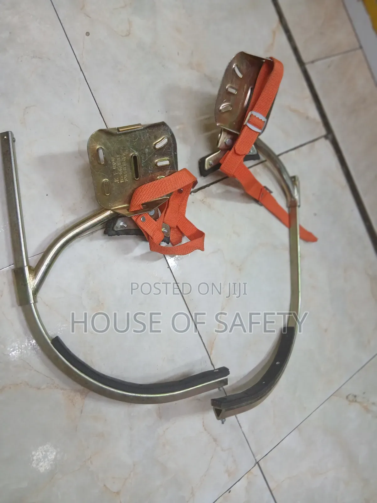 Red Straps Concrete Climbers