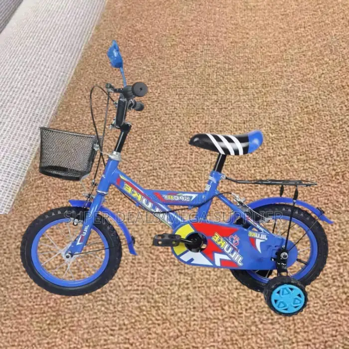 12 Inch Kids Bicycle Comfy Seat Basket Fun Safe Cartoon Bike