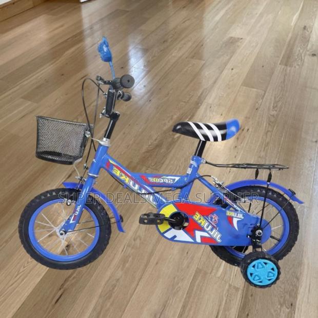12 Inch Kids Cycle Colorful Design Cartoon Bike Basket Comfy Seat
