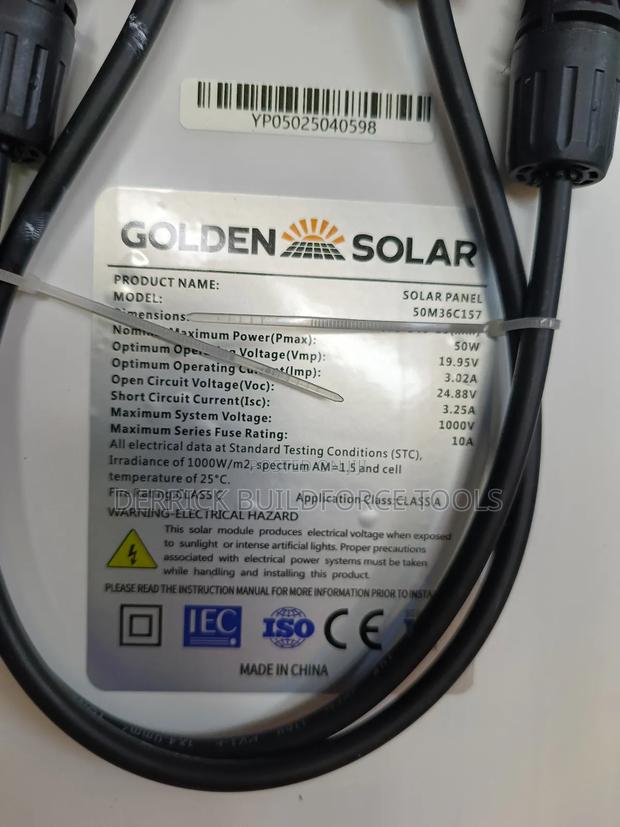 50w Golden Solar Panel
