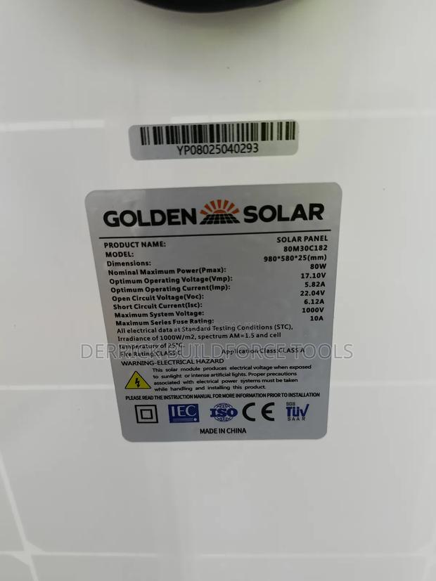 80watts Golden Solar Panel - thumbnail 2