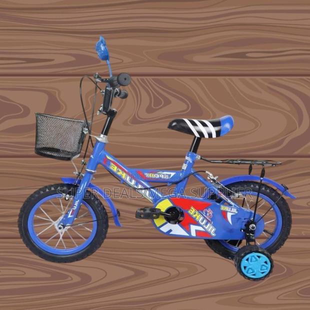 12 Inch Cartoon Bike for Boys and Girls Aged 2–5 Kids Bicycle