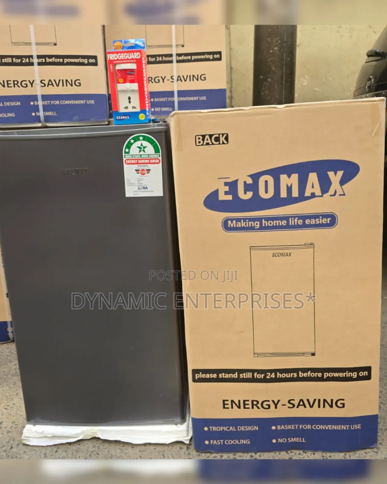 Ecomax 138 Litres Dark Silver Double Door Refrigerator
