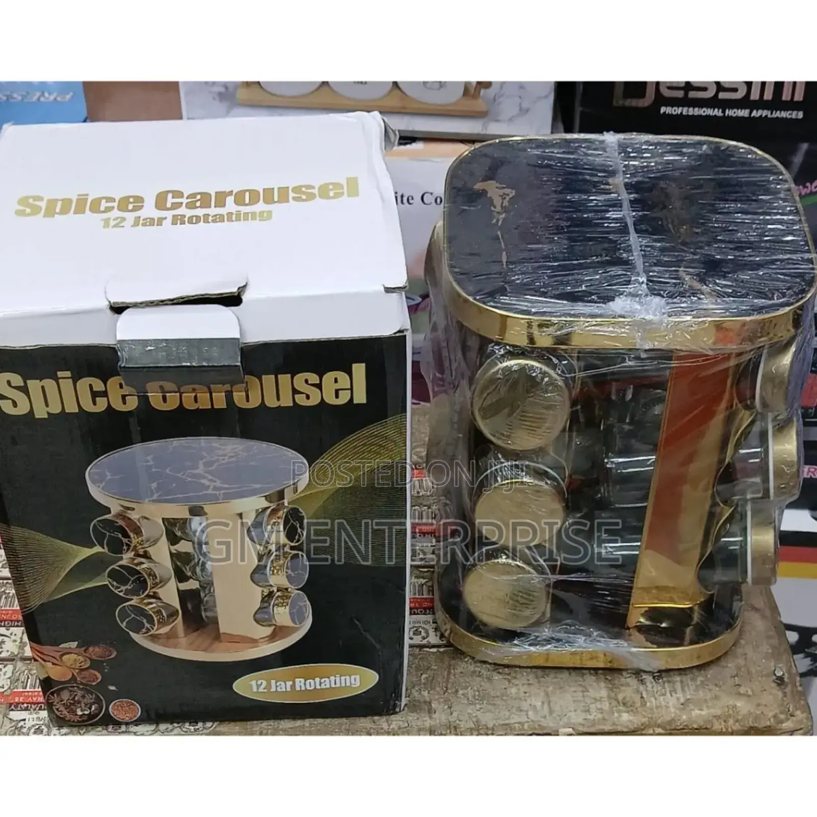 12 PCS Rotating Spice Rack