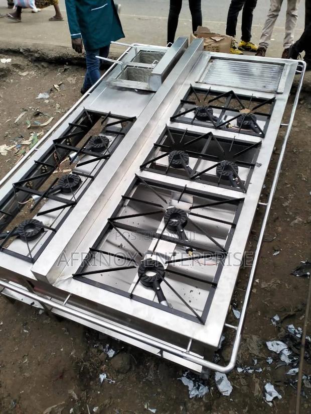 Commercial Combined Cooker + Fryer + Dumper + Chapati Plate - main view