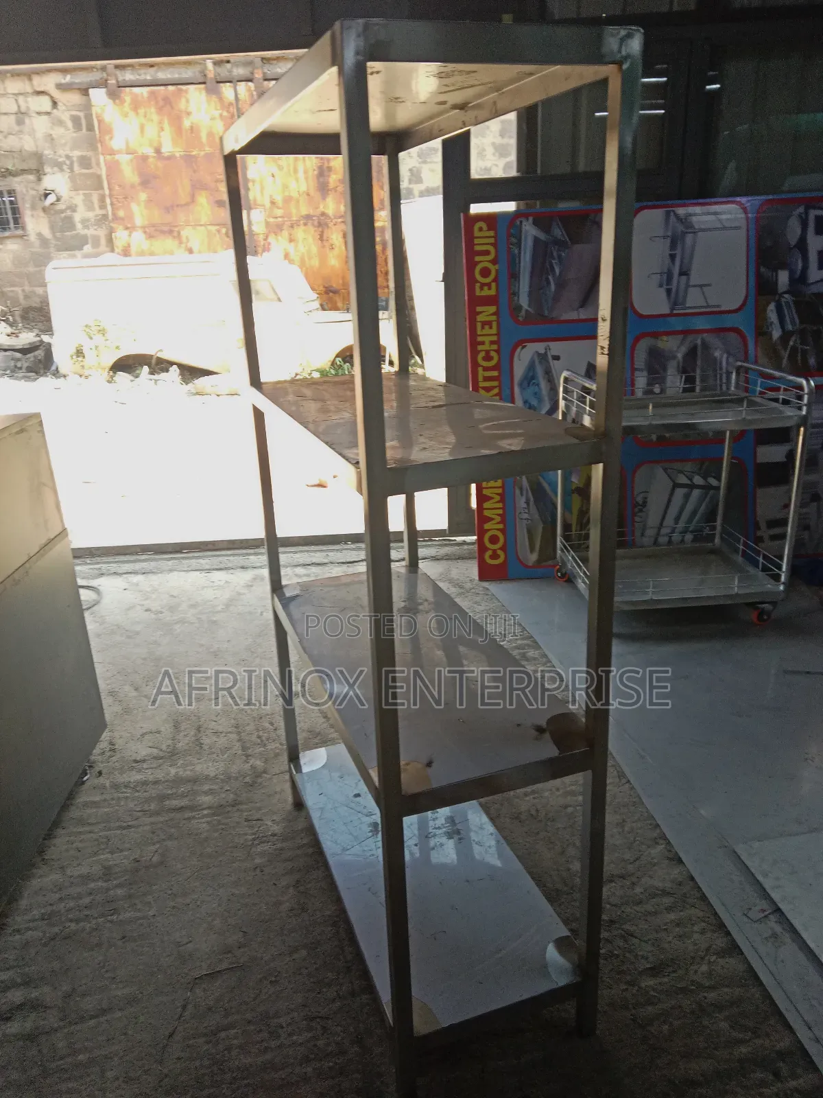 Stainless Steel Kitchen Rack, 4 Tier Rack