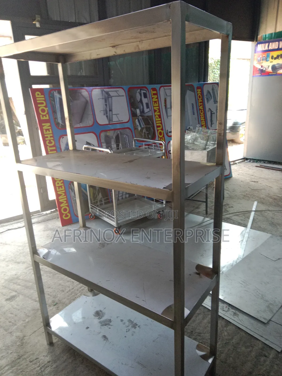 Stainless Steel Kitchen Rack, 4 Tier Rack