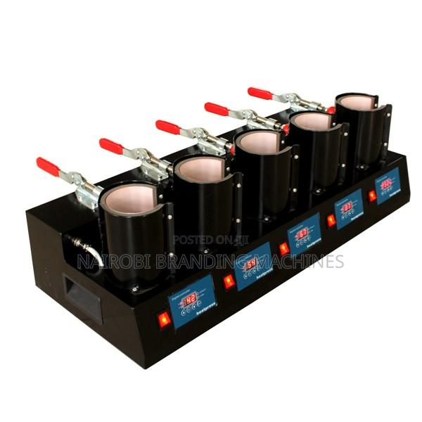 5 Stations Multifunction Mug Heat Machine High Efficiency Mug Printing