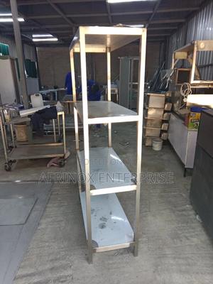 Stainless Steel Storage Rack, 4 Tier Rack - thumbnail 2