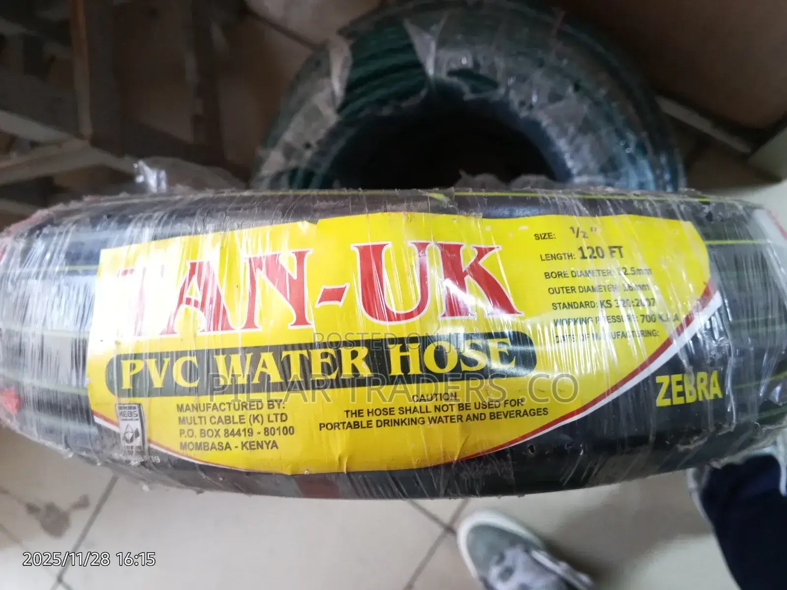 Tan-Uk PVC Water Pipe