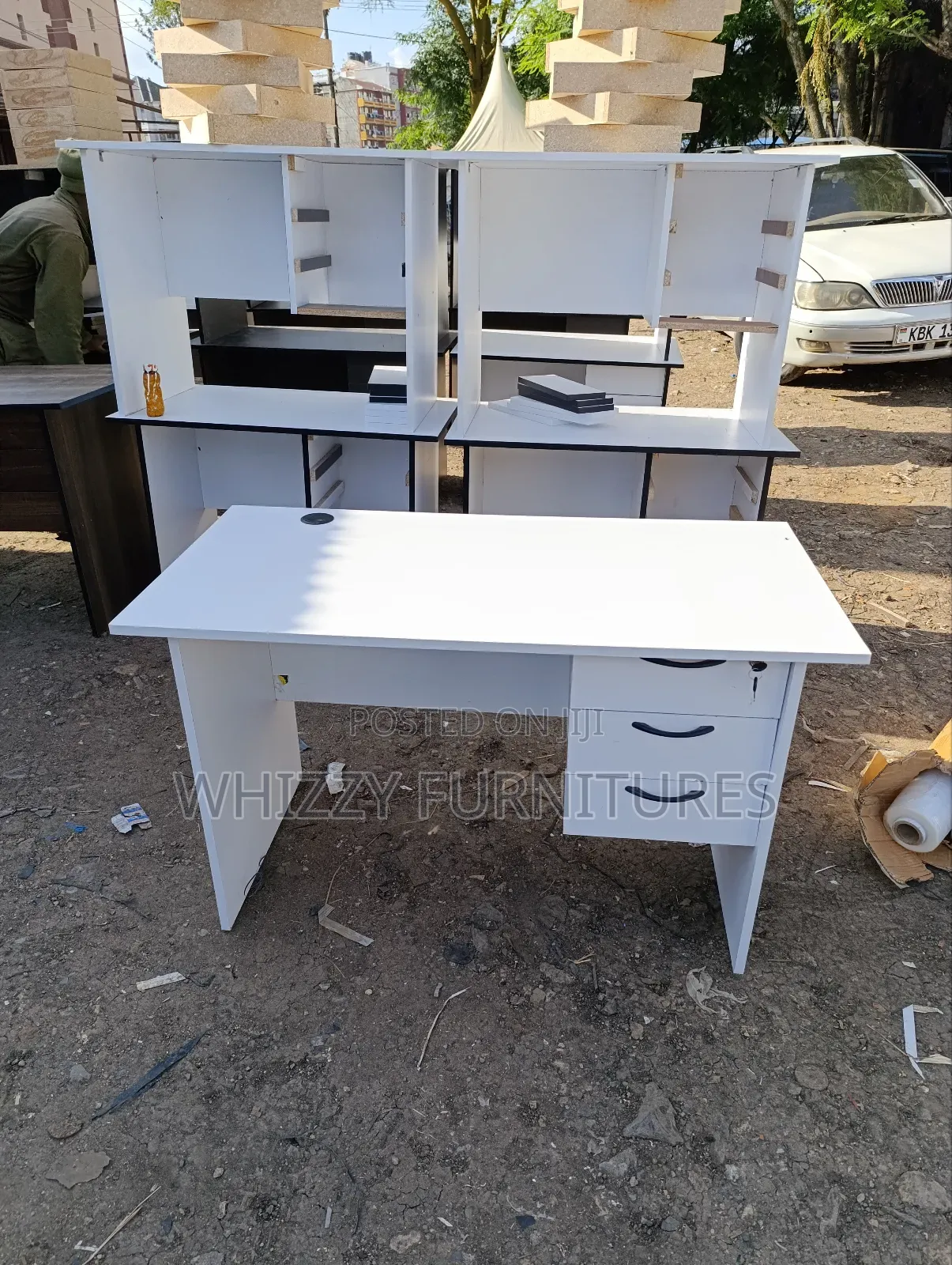 White Office Desk 1.2meters