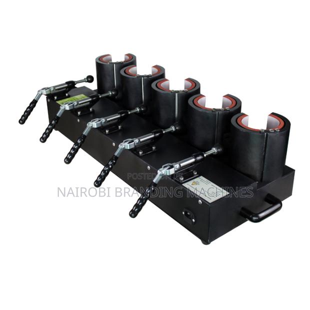 High Efficiency 11oz Five Stations Mug Heat Press Machine