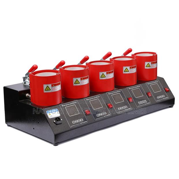5 in 1 Mug Heat Press Machine for Sublimation Semi-Automatical Digital