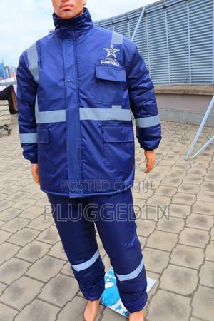 Blue Work Suit (Coveralls) With Reflective Strips, - thumbnail 2