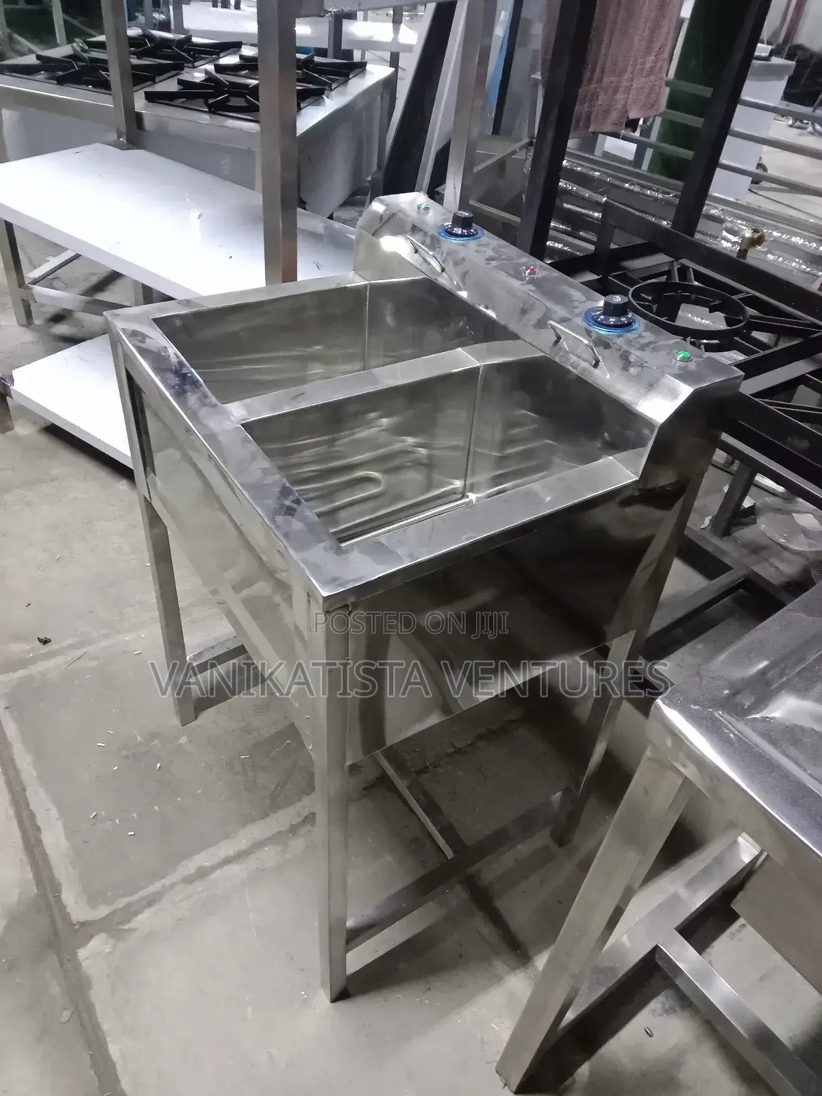 38 Litres Commercial Double Tank Deep Fryer Electric
